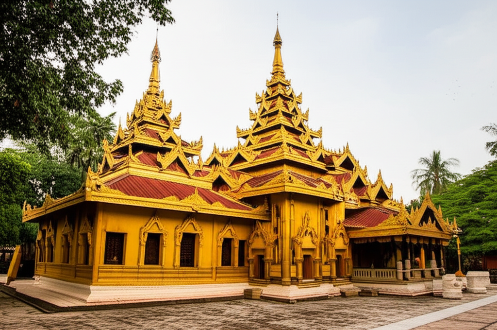 Burmese Vihar Temple Exterior